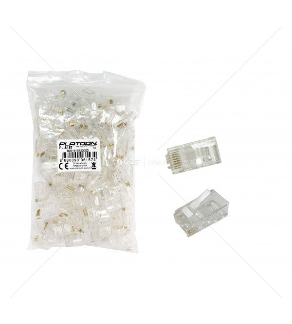 PL-6157 CAT6 YENİ NESİL DELİKLİ ETHERNET JACK(RJ45) 100PCS